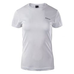 Koszulka damska Hi-Tec Lady Sibic - biała, Rozmiar M. Białe t-shirty damskie Hi-tec, l, bez wzorów, z poliesteru, bez kołnierzyka. Za 29.99 zł.