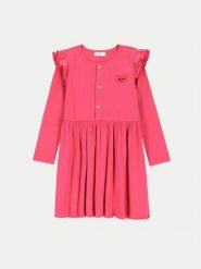 Coccodrillo Sukienka codzienna ZC4129104AGK Różowy Regular Fit. Czerwone sukienki dziewczęce COCCODRILLO, bez wzorów, z bawełny, bez ramiączek. Za 49.90 zł.