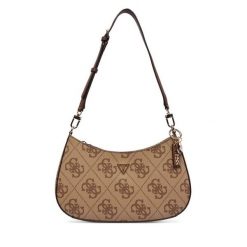 Torebka Guess. Brązowe torebki klasyczne damskie Guess, z aplikacjami, bez dodatków. Za 549.99 zł.