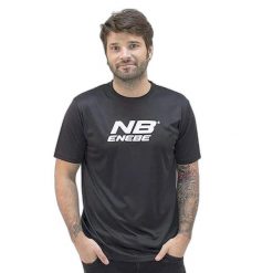 Koszulka Enebe Zircon. Czarne t-shirty damskie ENEBE, l, z materiału, bez ramiączek, do piłki nożnej. Za 145.99 zł.