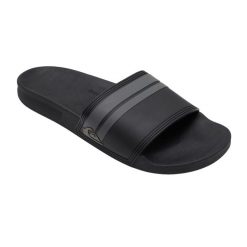 Klapki basenowe męskie Quiksilver Rivi Slide. Szare klapki i japonki męskie Quiksilver, z gumy. Za 179.99 zł.