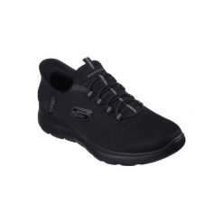 Buty sportowe Sneakersy męskie, Skechers Summits - High Range Slip-Ins. Czarne buty sportowe na co dzień męskie Skechers, z gumy, bez zapięcia, trekkingowe. Za 299.99 zł.