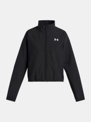Kurtka damska Under Armour UA Rival Woven-BLK. Szare kurtki damskie Under Armour, bez wzorów, z materiału, bez kaptura. Za 252.92 zł.