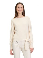 Betty Barclay Sweter w kolorze kremowym rozmiar: 38. Brązowe swetry klasyczne damskie Betty Barclay, ze splotem, bez kołnierzyka. Za 121.80 zł.