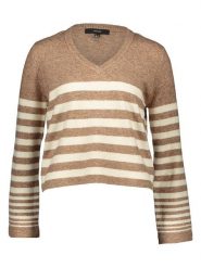 Vero Moda Sweter "Hurricane" w kolorze brązowo-beżowym rozmiar: M. Białe swetry klasyczne damskie Vero Moda, m, bez kołnierzyka. Za 43.99 zł.