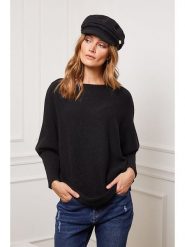 Joséfine Sweter "Jackson" w kolorze czarnym rozmiar: XL. Czarne swetry klasyczne damskie Joséfine, xl, z kaszmiru, bez kołnierzyka. Za 239.29 zł.