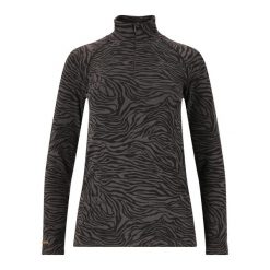 Koszulka damska z długimi rękawami Athlecia Anana. Czarne t-shirty damskie Athlecia, bez wzorów, bez kołnierzyka. Za 191.00 zł.