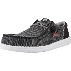 Buty HEY DUDE WALLY FUNK OPEN MESH Czarny. Czarne buty trekkingowe męskie Hey dude, z meshu, bez zapięcia, trekkingowe. Za 249.99 zł.