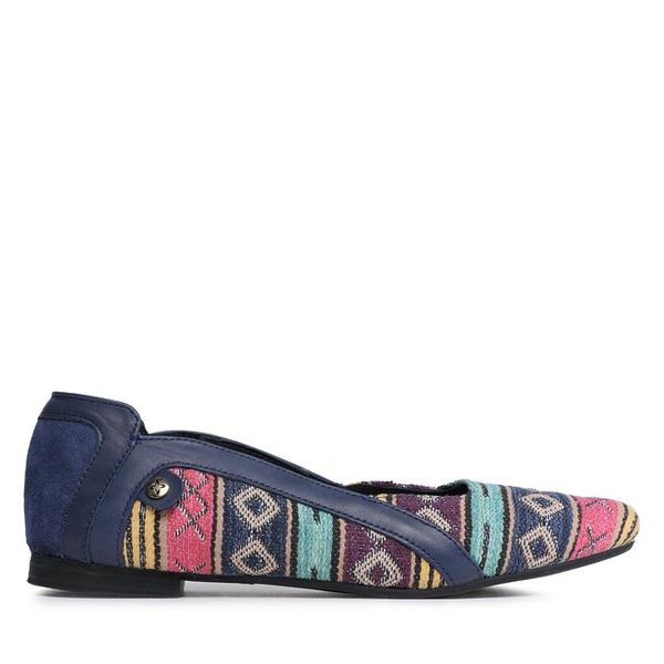 Baleriny Maciejka. Niebieskie baleriny damskie Maciejka, bez wzorów, bez obcasa. Za 169.99 zł.