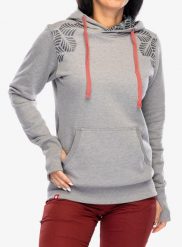 Bluza z kapturem damska Ocun Hoodie. Szare bluzy z kapturem damskie Ocun, xs, z bawełny. Za 361.89 zł.