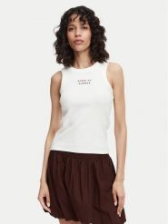 Vero Moda Top Nira 10341982 Biały Slim Fit. Białe topy damskie Vero Moda, s, bez wzorów, z bawełny, bez kołnierzyka. Za 75.99 zł.