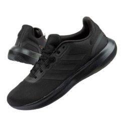 Buty sportowe adidas Runfalcon 3.0 M HP7544 czarne. Czarne buty sportowe na co dzień męskie z gumy, bez zapięcia. Za 363.59 zł.