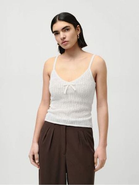 LeGer Top "Maren" w kolorze kremowym rozmiar: 40. Brązowe topy damskie LeGer, bez wzorów, bez kołnierzyka. Za 78.99 zł.