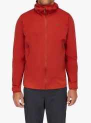 Kurtka z membraną męska Rab Kinetic 2.0 Jacket. Czerwone kurtki męskie RAB, m, bez wzorów, z poliesteru, biznesowe, bez kaptura. Za 808.49 zł.