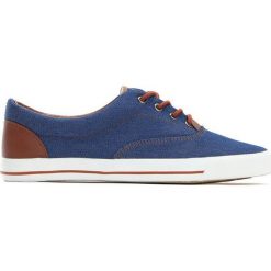 Niebieskie Trampki Goal Oriented. Niebieskie trampki i tenisówki męskie Born2be, bez wzorów, bez zapięcia. Za 39.99 zł.