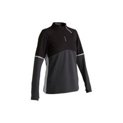 Bluza do piłki nożnej T500 damska. Czarne bluzy bez kaptura damskie KIPSTA, xl, z elastanu. Za 69.99 zł.