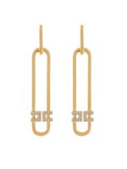 Elisabetta Franchi Kolczyki OR-10A-52E2-V250 Złoty. Żółte kolczyki damskie Elisabetta Franchi, metalowe. Za 649.99 zł.
