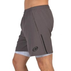 Short Bullpadel Apple. Brązowe szorty męskie bullpadel, bez wzorów, z meshu. Za 172.80 zł.