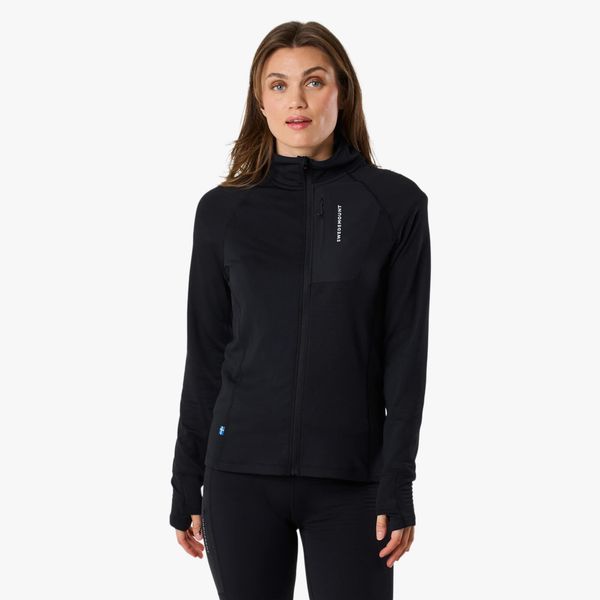 Bluza Wędrówki Kobieta Ultra Light Szybkoschnący. Niebieskie bluzy z kapturem damskie SWEDEMOUNT, xl, bez wzorów, z elastanu, bez kaptura. Za 163.99 zł.