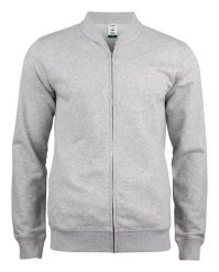 Clique Premium OC Kardigan na zamek z bawełny organicznej - szary melanż. Szare kardigany męskie CLIQUE, m, bez wzorów, z bawełny, eleganckie, bez kołnierzyka. Za 279.65 zł.
