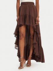 Marciano Guess Spódnica maxi 5GGD34 7317A Brązowy Regular Fit. Brązowe spódniczki damskie Marciano Guess, z aplikacjami, z bawełny, maxi. Za 1,309.00 zł.