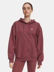 Adidas Bluza Essentials Oversized Fleece Hoodie KT2272 Różowy Regular Fit. Czerwone bluzy bez kaptura damskie Adidas, s, z bawełny. Za 239.99 zł.