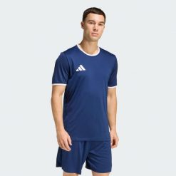 Koszulka Entrada26. Białe t-shirty sportowe męskie Adidas, bez ramiączek, do piłki nożnej, climacool (adidas). Za 79.95 zł.