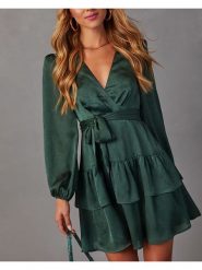 LA Angels Sukienka w kolorze zielonym rozmiar: M. Zielone sukienki damskie LA Angels, na imprezę, m, bez wzorów, bez kołnierzyka, bez ramiączek, mini. Za 223.95 zł.