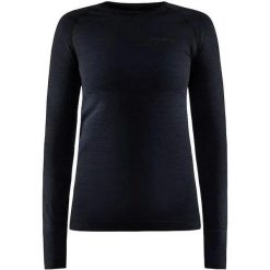 Damska koszulka kompresyjna z długim rękawem Craft Core Dry Active Comfort. Czarne bielizna termoaktywna damska Craft, s, bez wzorów, z poliamidu. Za 356.99 zł.