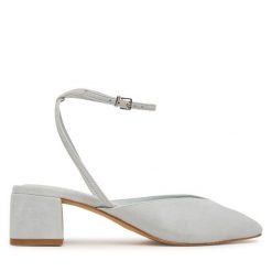 Czółenka Aldo. Niebieskie czółenka damskie Aldo, bez wzorów, bez obcasa. Za 459.99 zł.