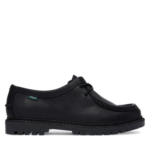 Półbuty Polo Ralph Lauren. Czarne półbuty męskie Polo Ralph Lauren, bez zapięcia. Za 1,199.00 zł.