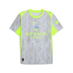 Męska trzecia koszulka Manchester City 25/26 PUMA. Niebieskie t-shirty sportowe męskie Puma, m, bez ramiączek, do piłki nożnej. W wyprzedaży za 358.00 zł.