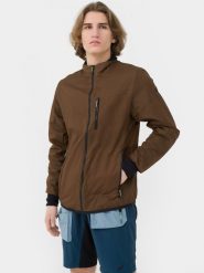 4F Kurtka trekkingowa PrimaLoft® Active męska XL. Brązowe kurtki męskie 4f, m, bez wzorów, z dzianiny, bez kaptura. W wyprzedaży za 99.99 zł.