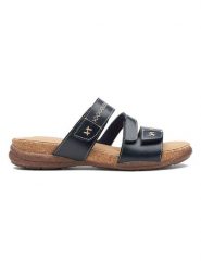 Clarks Skórzane klapki w kolorze czarnym rozmiar: 37,5. Czarne klapki damskie Clarks, bez wzorów, ze skóry, bez obcasa. Za 152.99 zł.