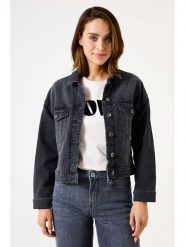 Garcia Kurtka dżinsowa w kolorze antracytowym rozmiar: L. Czarne kurtki damskie Garcia, l, bez wzorów, z bawełny, bez kaptura. Za 217.99 zł.