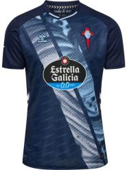 Koszulka domowa RC Celta Vigo 2025/26. Niebieskie topy sportowe damskie HUMMEL, xl, bez wzorów, z materiału, bez ramiączek. Za 396.20 zł.