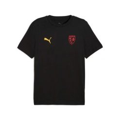 Koszulka RC Lens Ess 2025/26. Czarne t-shirty sportowe męskie Puma, ze lnu, bez ramiączek, do piłki nożnej. Za 172.00 zł.