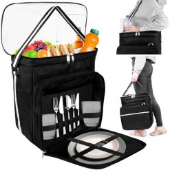 Torba Termiczna Plażowa 28l Piknikowa Torba Termo. Czarne torebki klasyczne damskie TRIZAND, bez wzorów, bez dodatków. Za 70.90 zł.