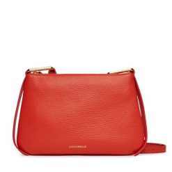 Torebka Coccinelle. Brązowe listonoszki damskie Coccinelle, bez wzorów, bez dodatków. Za 499.99 zł.
