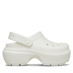 Klapki Crocs. Brązowe klapki damskie Crocs, bez wzorów, bez obcasa. Za 209.99 zł.