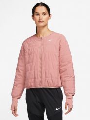Nike Sportswear Kurtka w kolorze jasnoróżowym do biegania rozmiar: L. Różowe kurtki do biegania damskie Nike Sportswear, l, bez wzorów, z materiału, bez kaptura. Za 298.67 zł.