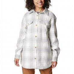 Koszula Damska Columbia Calico Basin Shirt Jacket. Szare koszule damskie Columbia, xl, bez wzorów, sportowe, bez kołnierzyka, bez ramiączek. Za 346.99 zł.