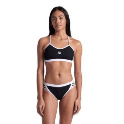 Arena Bikini Icons Cross Back Solid Zwart/Wit. Białe bikini damskie Arena, bez wzorów. Za 274.00 zł.