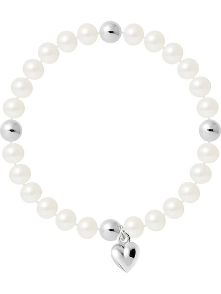 Pearline Bransoletka perłowa w kolorze białym rozmiar: onesize. Białe bransoletki damskie Pearline, srebrne. Za 170.95 zł.