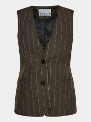 Remain Kamizelka 5006301698 Brązowy Regular Fit. Brązowe kamizelki damskie Remain, z wełny. Za 859.99 zł.