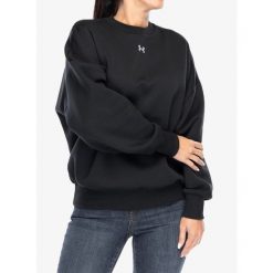 Bluza damska Under Armour UA Rival Fleece Oversized Crew. Czarne bluzy bez kaptura damskie Under Armour, m. Za 172.99 zł.