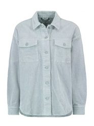 Sublevel Sztruksowa kurtka koszulowa w kolorze błękitnym rozmiar: L. Niebieskie kurtki damskie Sublevel, l, bez wzorów, ze sztruksu, bez kaptura. Za 148.61 zł.