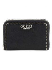 Guess Portfel w kolorze czarnym - 14 x 9,5 x 2,5 cm rozmiar: onesize. Czarne portfele damskie Guess, z aplikacjami, z materiału. Za 224.52 zł.