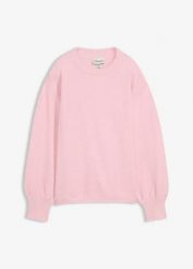 Sweter z bawełną. Czerwone swetry klasyczne damskie bonprix, z bawełny, bez kołnierzyka. Za 107.99 zł.