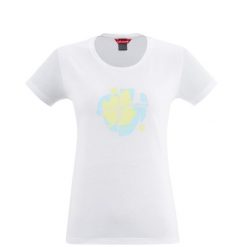 Koszulka damska Lafuma Pearl. Białe t-shirty damskie Lafuma, s, z aplikacjami, z bawełny, bez kołnierzyka. Za 141.50 zł.